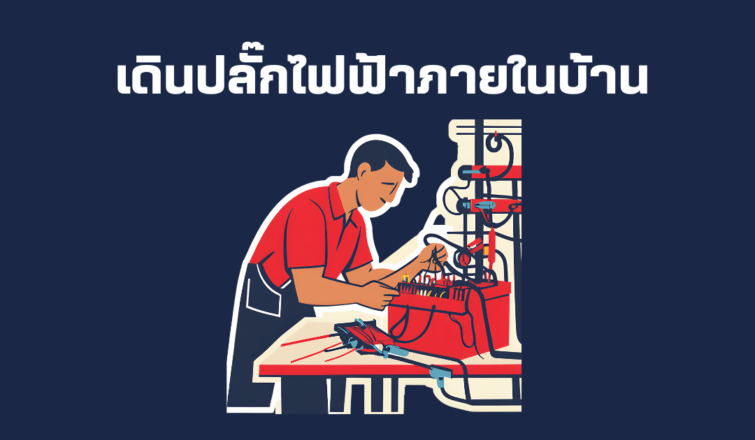 เดินปลั๊กไฟฟ้าภายในบ้าน